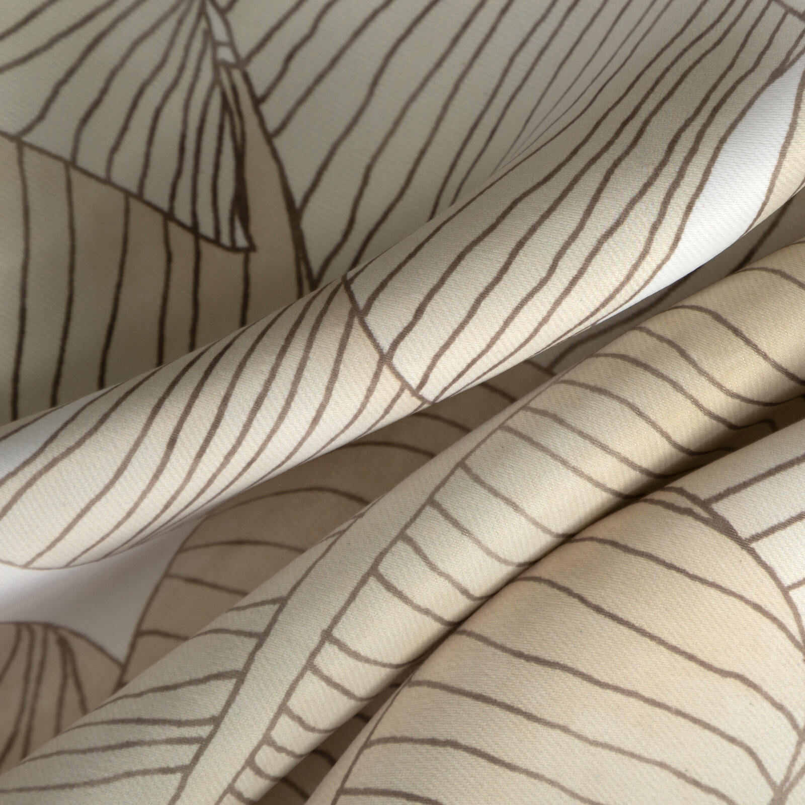 Hotový závěs SAMIRA bílý/béžový - na průchodkách