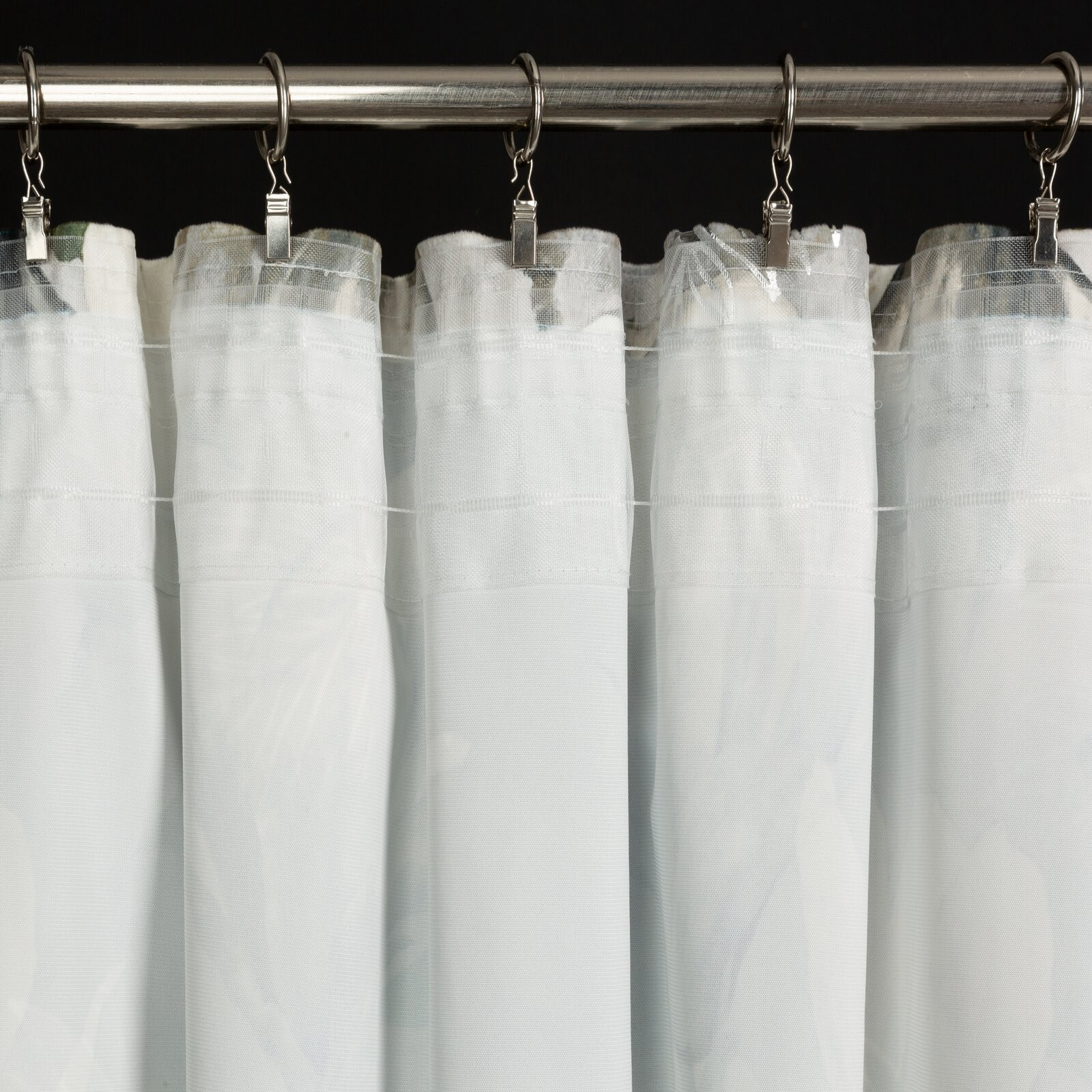 Hotový závěs SANDY ocelový - na pásce