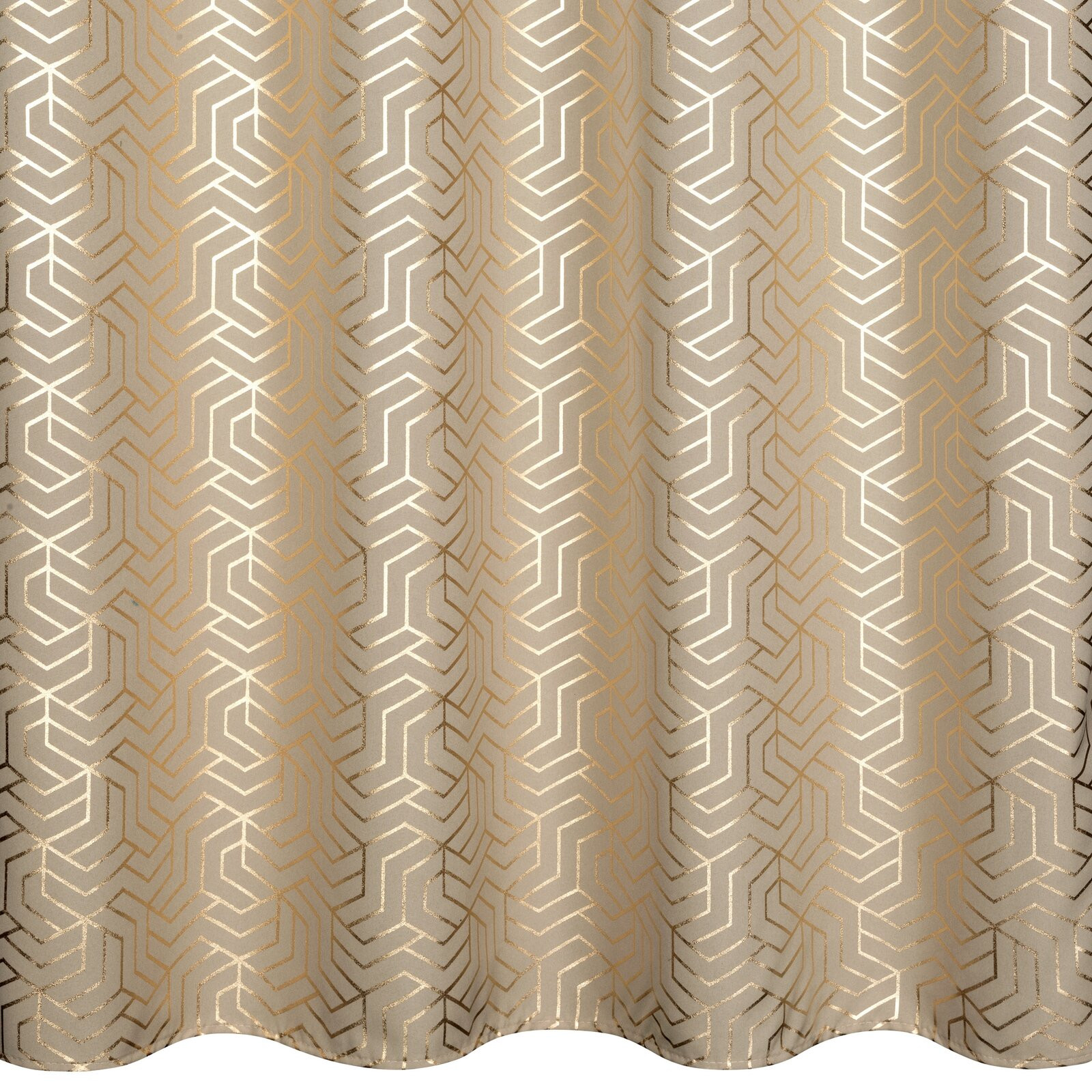 Hotový závěs SEMI cappuccino / šampaňské - na průchodkách