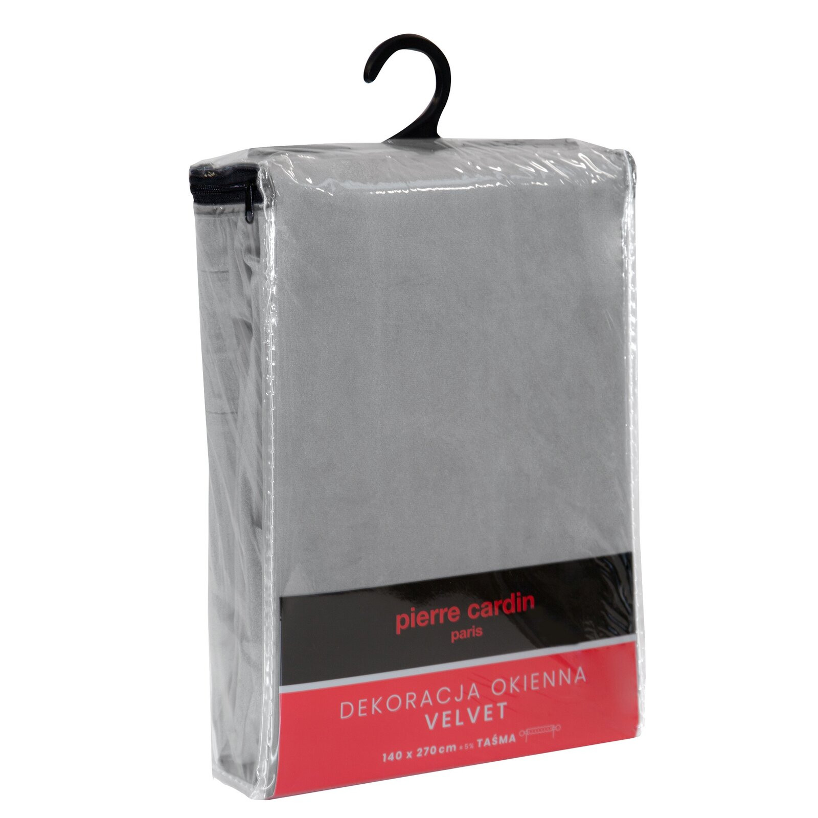 Hotový závěs PIERRE CARDIN SIBEL šedý na pásce