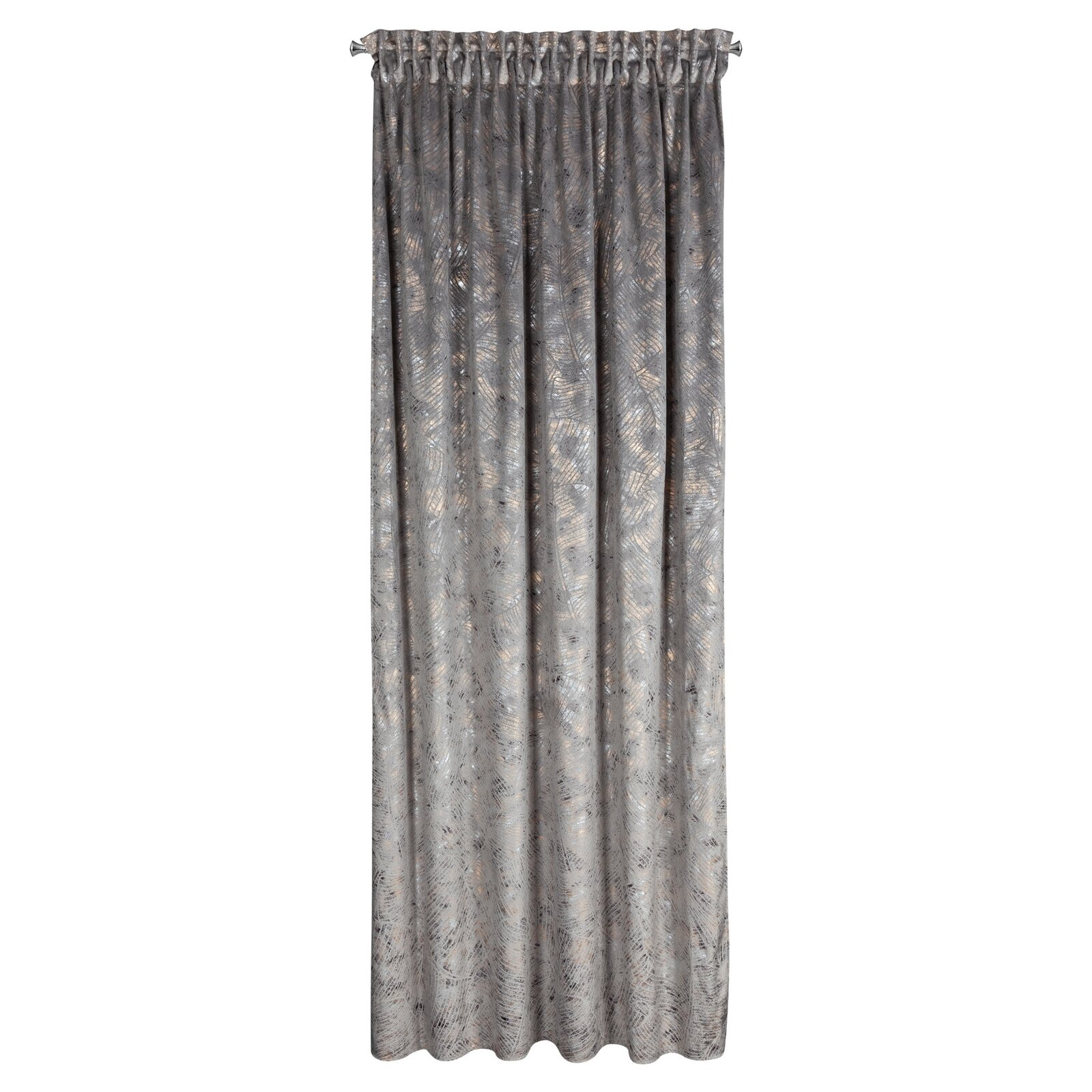 Hotový závěs TULIA ocelový - na pásce