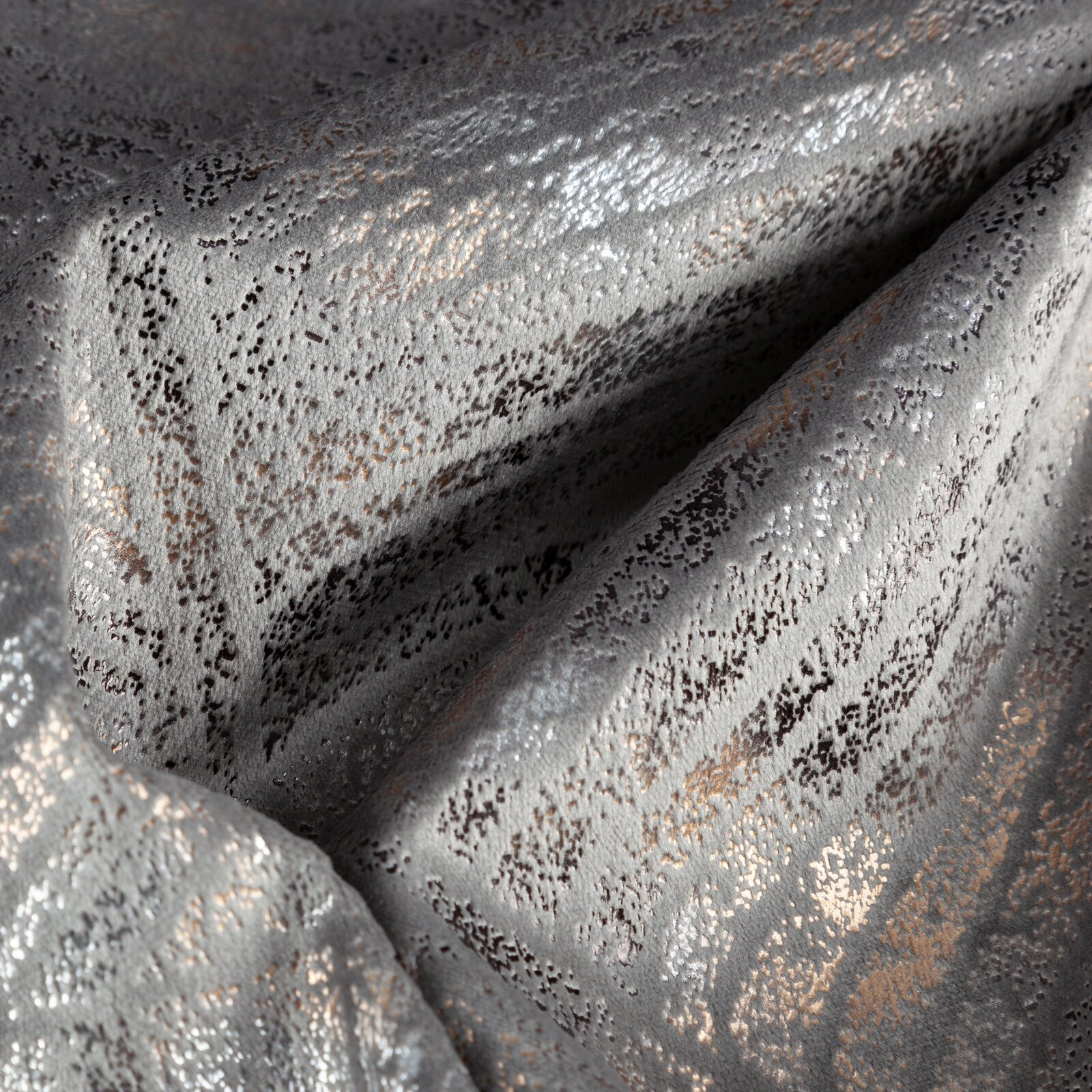 Hotový závěs TULIA ocelový - na pásce