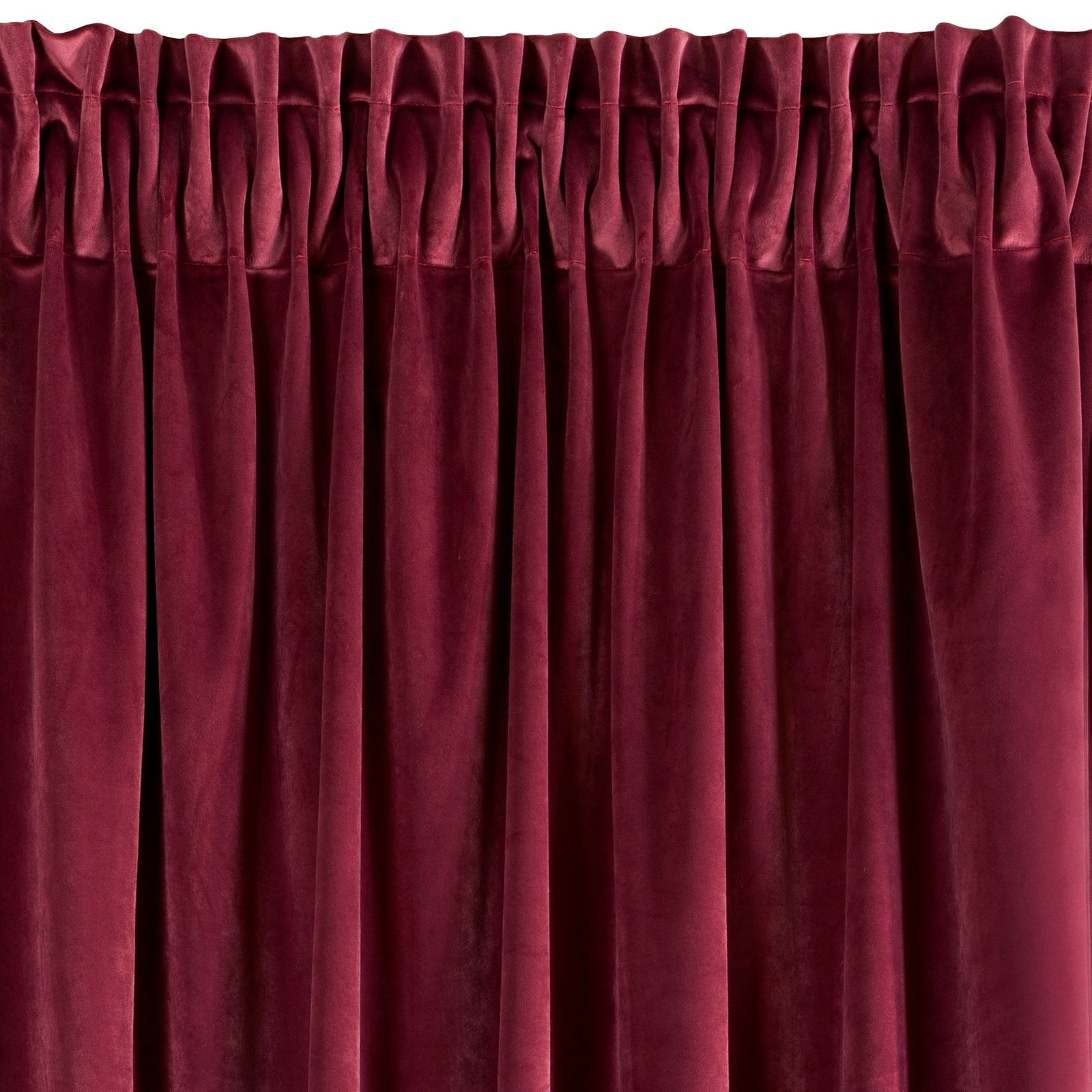 Hotový závěs VILLA bordový - na pásce