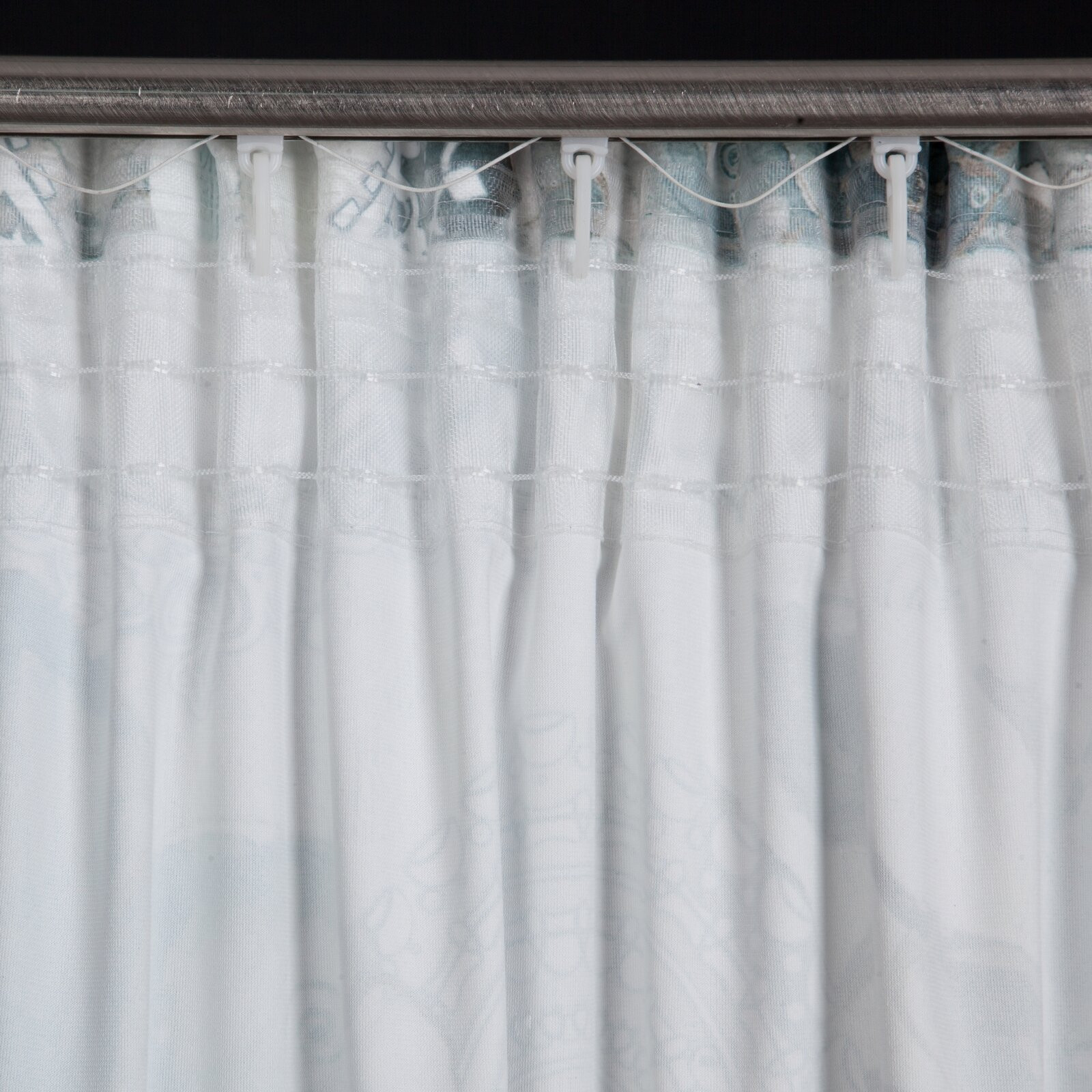 Hotový závěs VIVIAN tyrkysový - na pásce