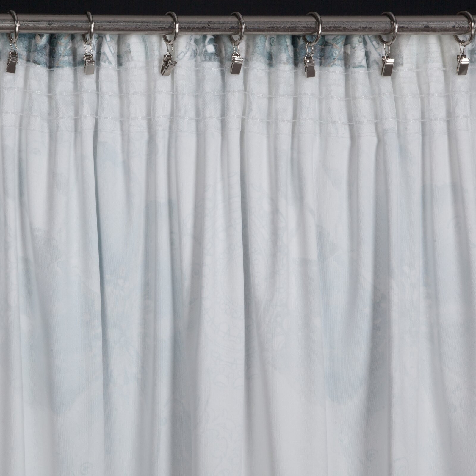 Hotový závěs VIVIAN tyrkysový - na pásce