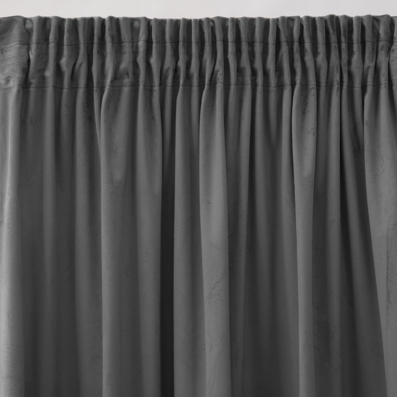 Hotový závěs PIERRE CARDIN SIBEL ocelový - s tunelem