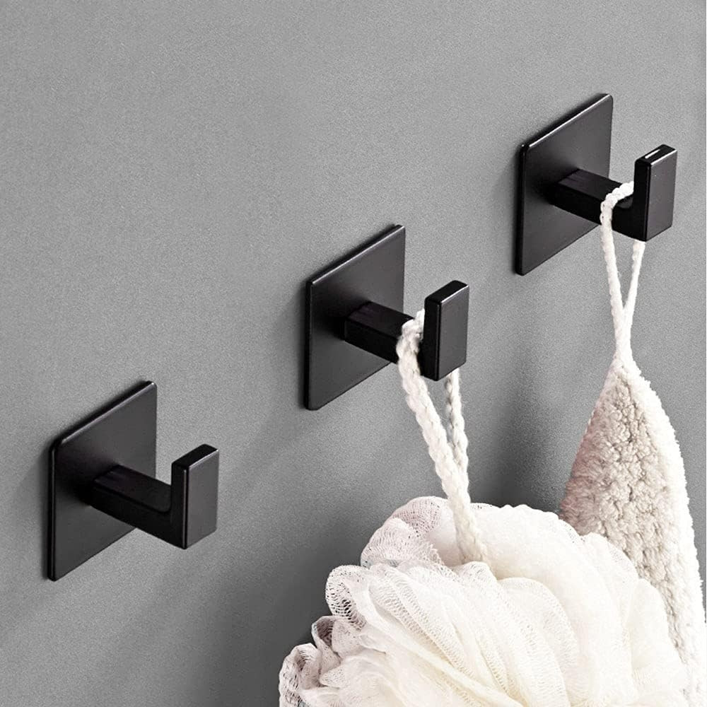 Sada dvou koupelnových věšáků KSANTI černá (2 ks)