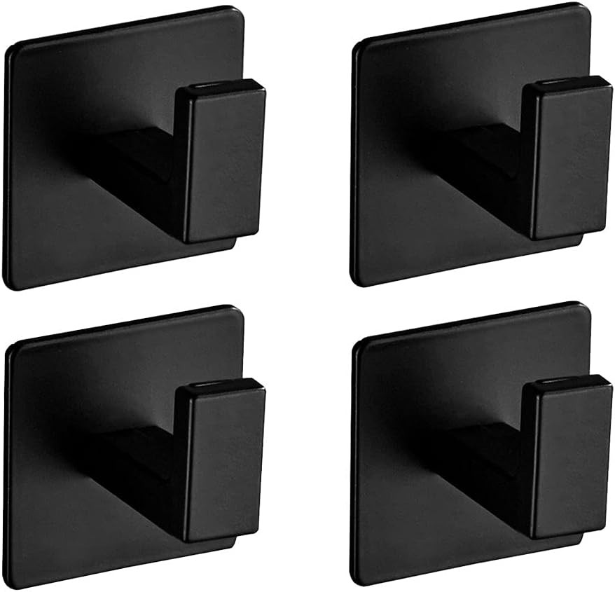 Sada dvou koupelnových věšáků KSANTI černá (2 ks)