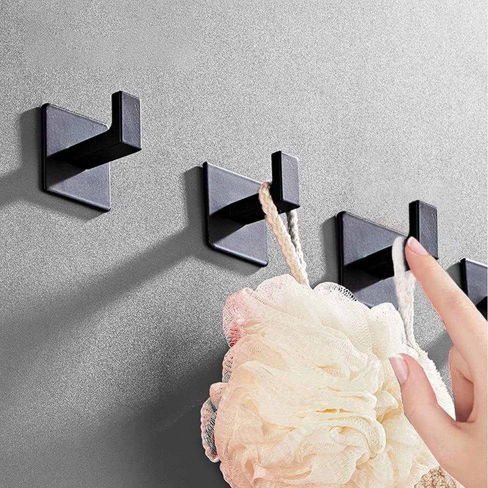 Sada dvou koupelnových věšáků KSANTI černá (2 ks)