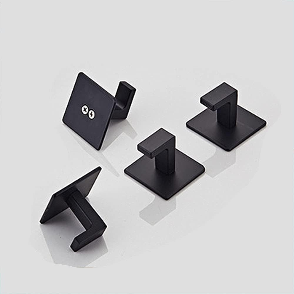 Sada dvou koupelnových věšáků KSANTI černá (2 ks)