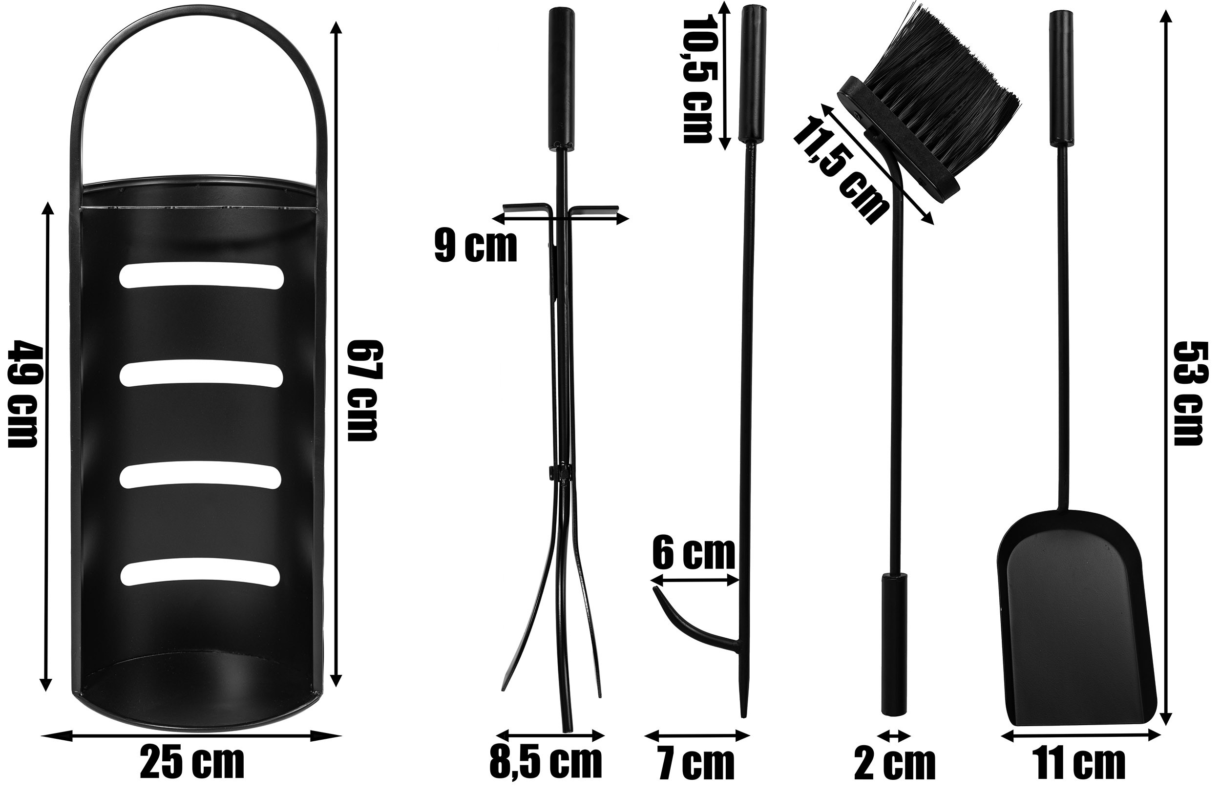 Sada s příslušenstvím ke krbu SEHIR