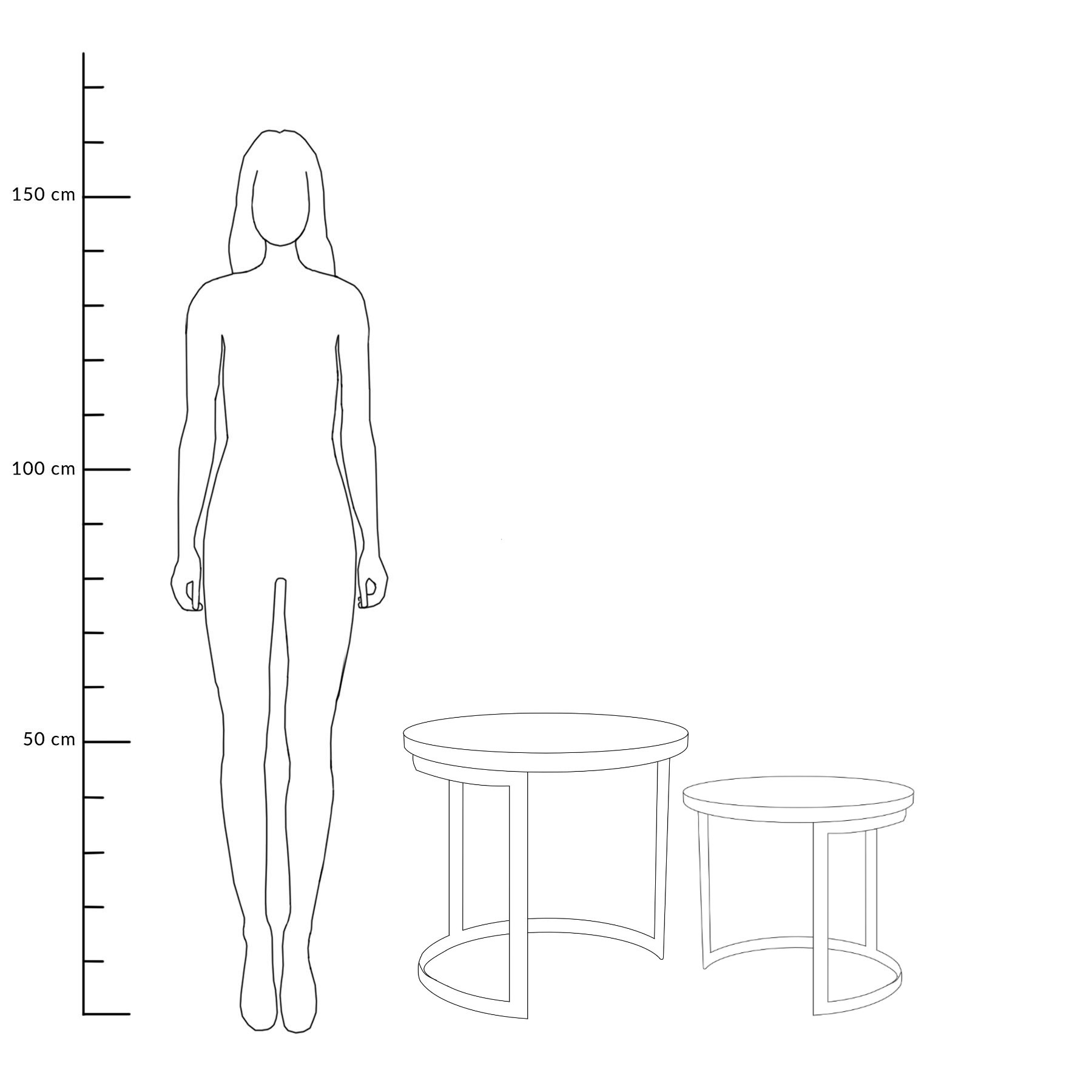 Set dvou kávových stolků HARVEY ALL 927175