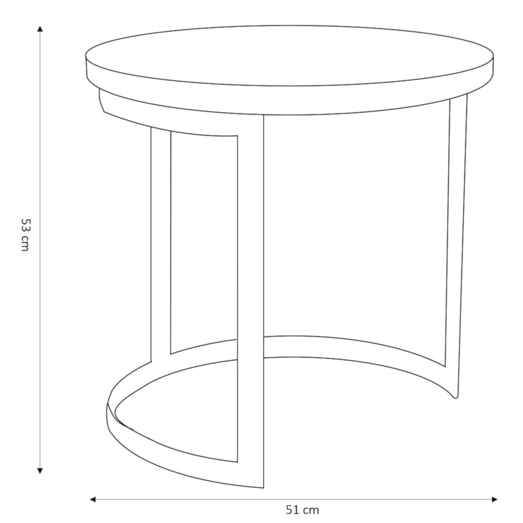 Set dvou kávových stolků HARVEY ALL 927175