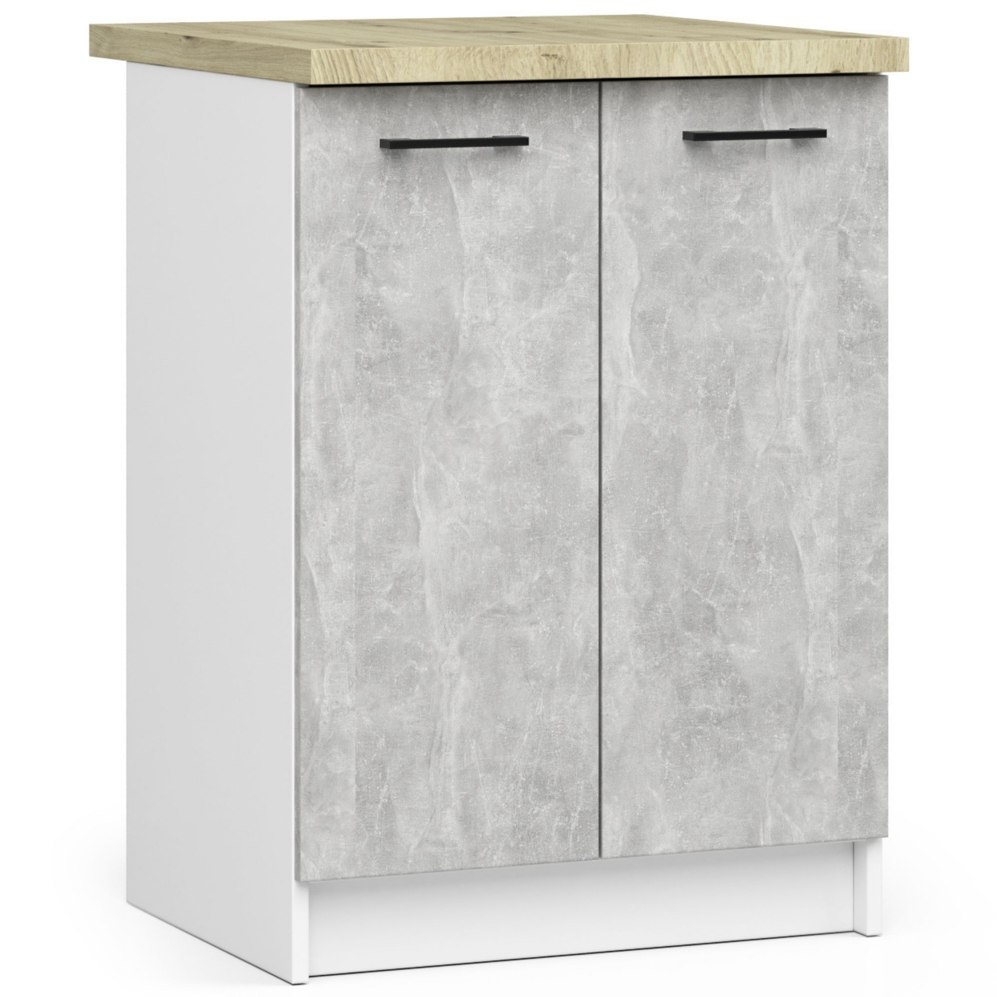 Kuchyňská linka OLIVIA 2.4 m s vitrínou beton
