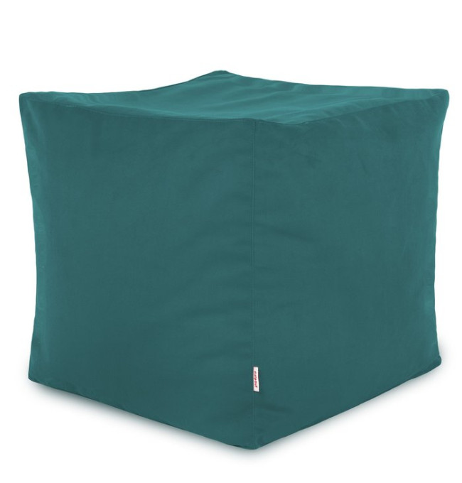 Taburetka Cubo modrá plyš