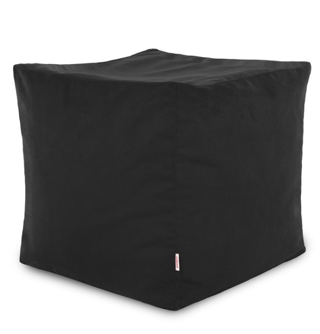 Taburetka Cubo černá plyš