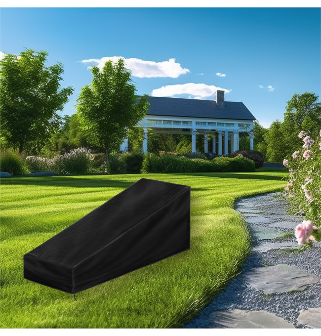 Ochranný obal na zahradní lehátko - černý