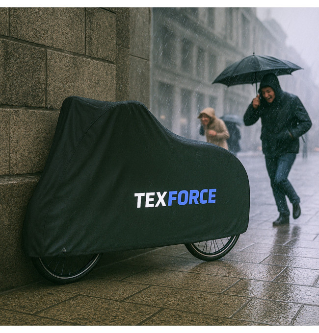Ochranná plachta na kolo TEXFORCE stříbrná / černá
