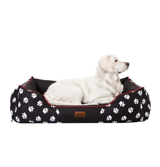 Pelíšek Prestige L černý, tlapky