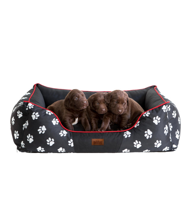 Pelíšek Prestige L černý, tlapky