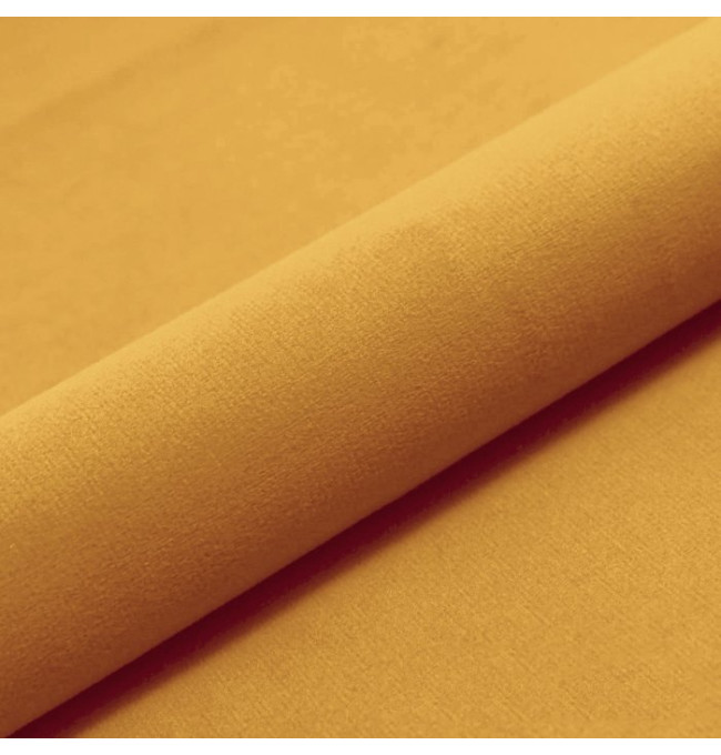 Taburetka Cubo hořčičná plyš