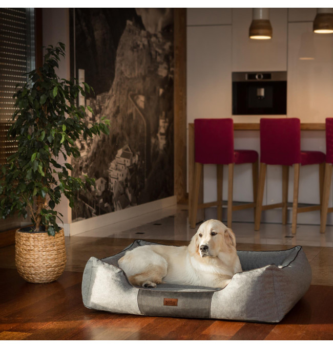 Pelíšek COMFORT XXXL tmavě šedý ekolen