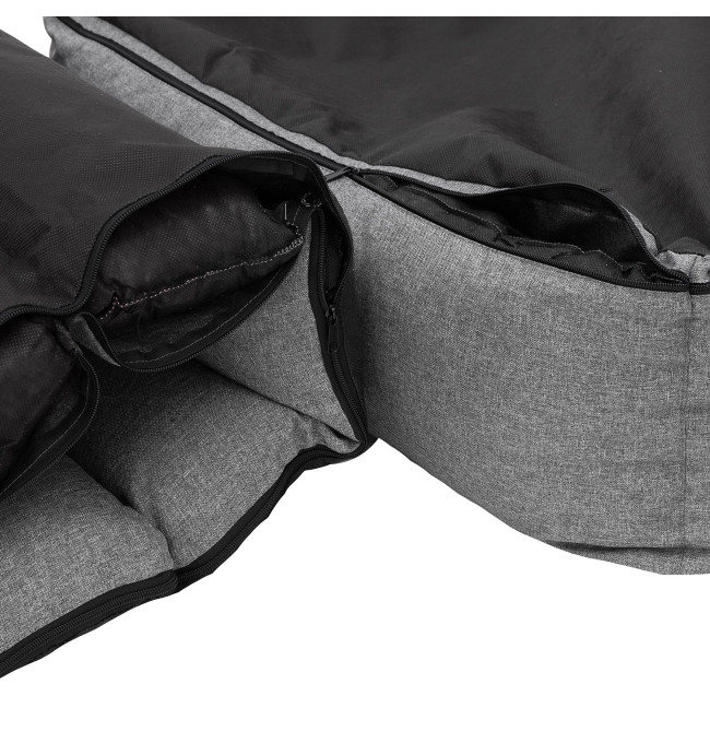 Pelíšek COMFORT XL tmavě šedý ekolen