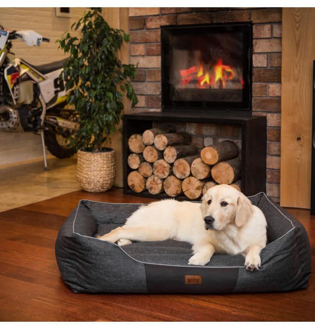 Pelíšek COMFORT XL černý ekolen