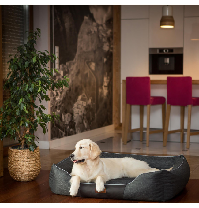 Pelíšek COMFORT XXL černý ekolen