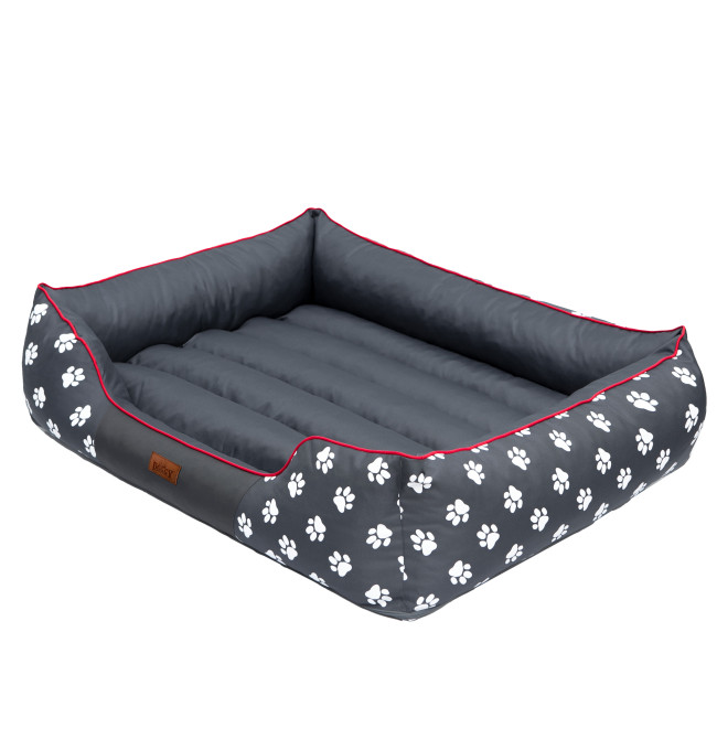 Pelíšek Prestige L šedý, tlapky