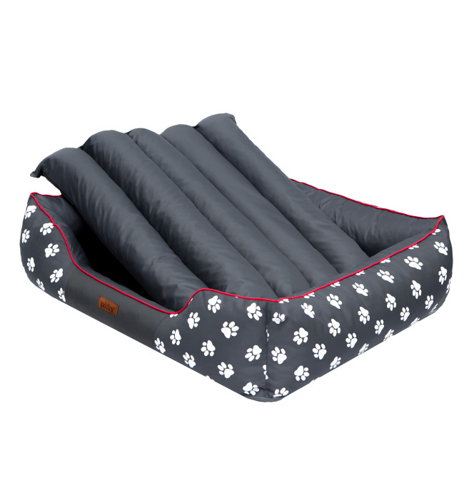 Pelíšek Prestige L šedý, tlapky