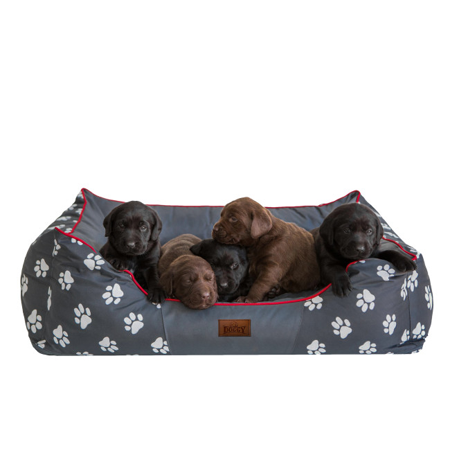 Pelíšek Prestige L šedý, tlapky