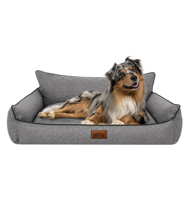 Pelíšek pro psa JOKER L ekolen, grafitový ekolen