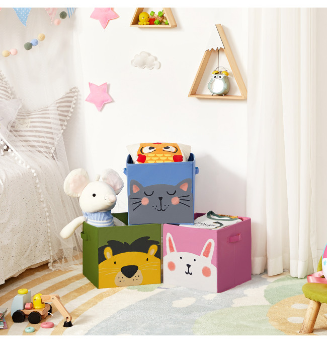 Dětské stohovatelné boxy na hračky RFB075P01(3 ks)