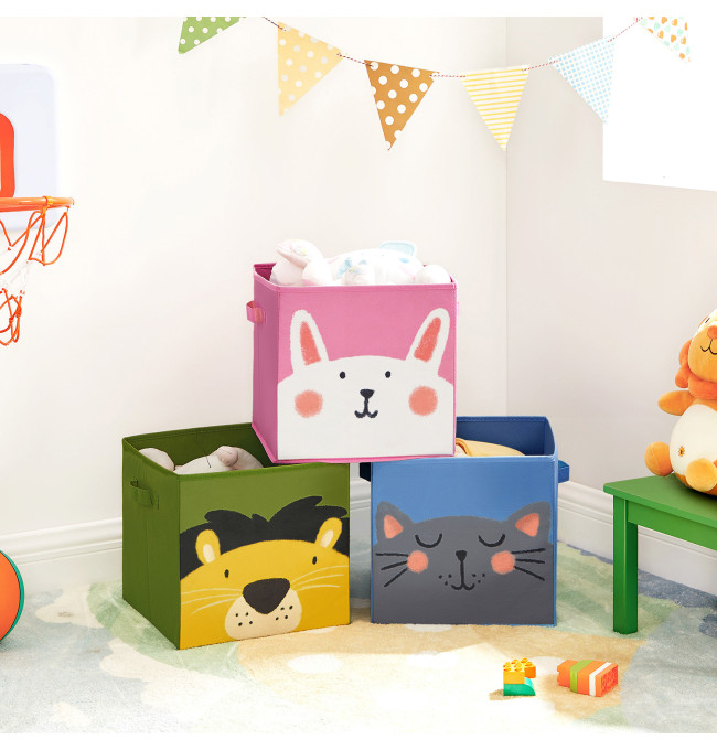 Dětské stohovatelné boxy na hračky RFB075P01(3 ks)