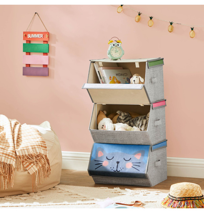 Dětské stohovatelné boxy na hračky RFB760P01