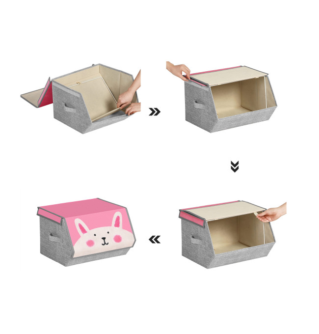 Dětské stohovatelné boxy na hračky RFB760P01