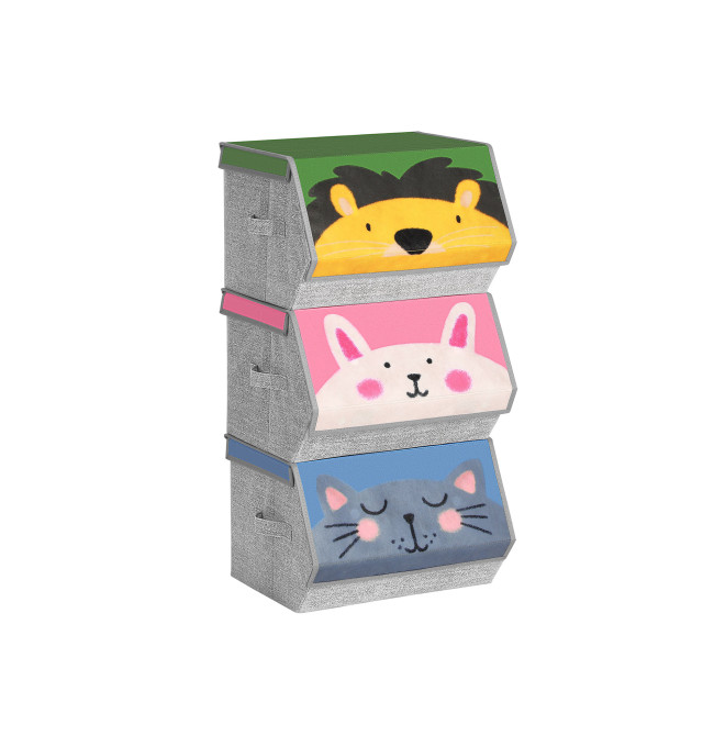 Dětské stohovatelné boxy na hračky RFB760P01