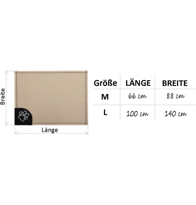 Deka pro zvířata L, černá