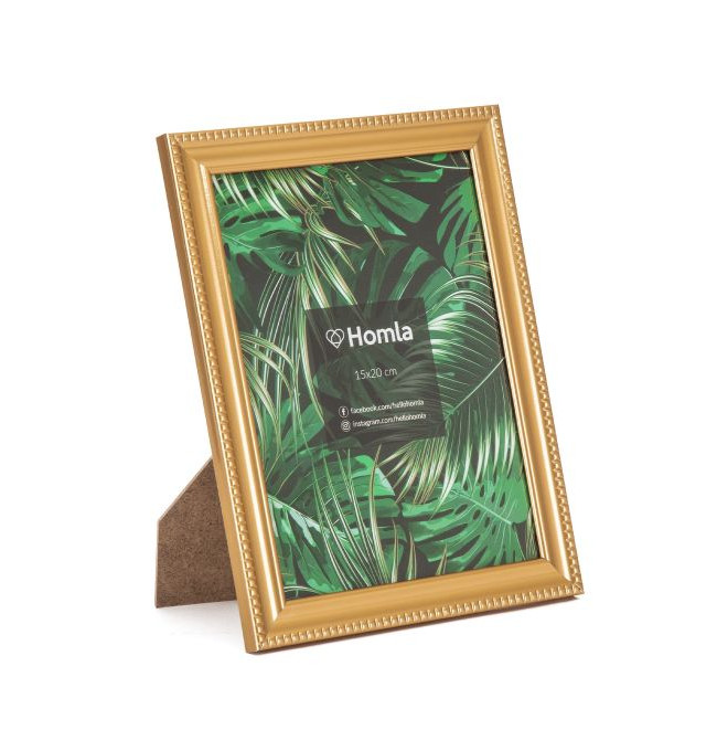 Rámeček pro fotku LENS zlatý 10x15 cm