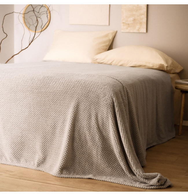 Přehoz NOAH AW22 833378s světle šedý