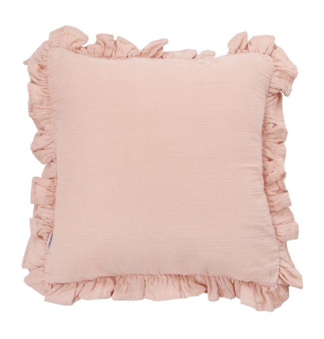 Povlak na polštář ELIN mušelínový, růžový 840666