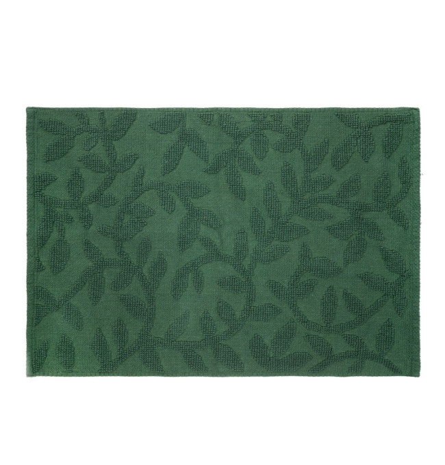 Koupelnový kobereček CHELLI zelený s listy 864273