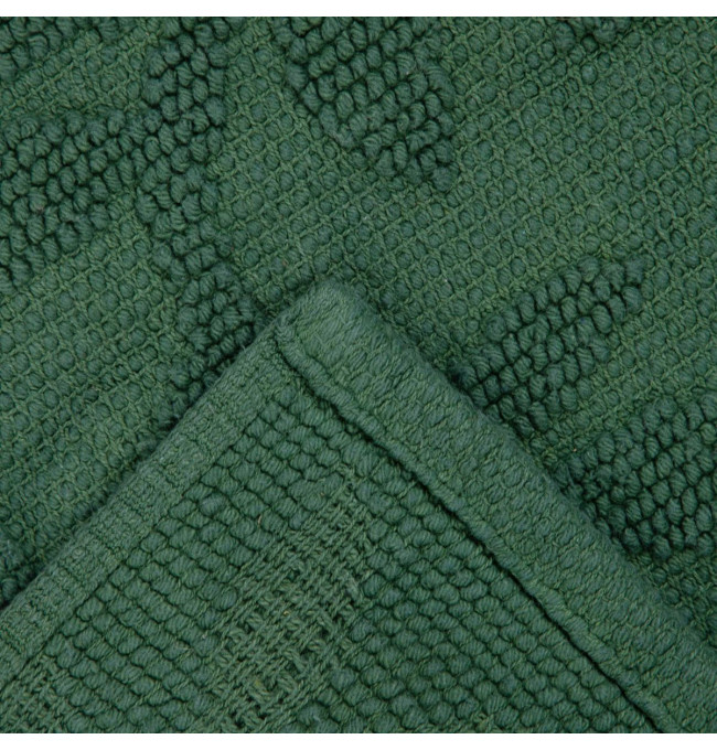 Koupelnový kobereček CHELLI zelený s listy 864273