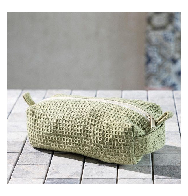 Kosmetická taštička WAFFLE zelená 865645