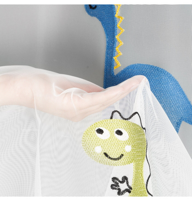 Hotová záclona DINO bílá - na průchodkách