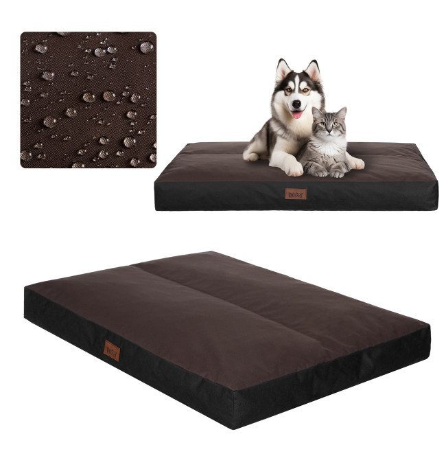 Obdélníkový matrac L tmavě hnědý