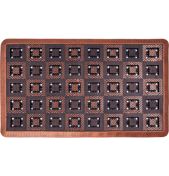 Rohožka PIN-MAT M4 černá / měděná