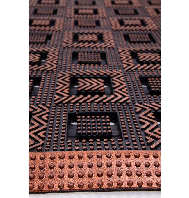 Rohožka PIN-MAT M4 černá / měděná