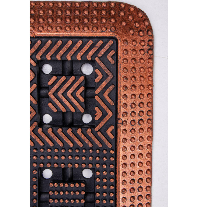 Rohožka PIN-MAT M4 černá / měděná